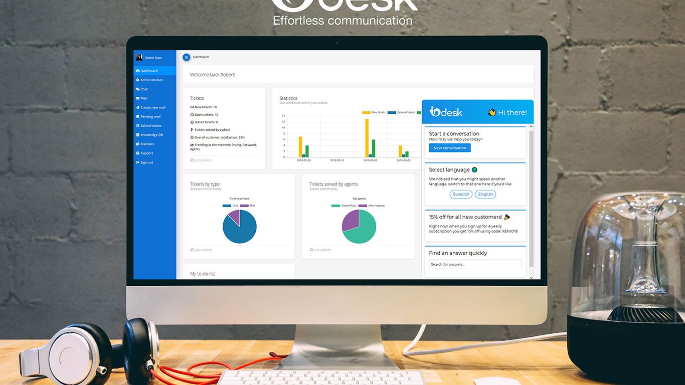 IOdesk — Allt-i-ett kundtjänst